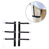 Maxbell 2Pcs Professional Leg Garters Suspenders Shirt Stay for Adults Unisex