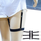 Maxbell 2Pcs Professional Leg Garters Suspenders Shirt Stay for Adults Unisex
