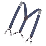Maxbell Fashion Mens Suspender Elastic Straps Heavy Duty 6 Clips Back Belt Adults