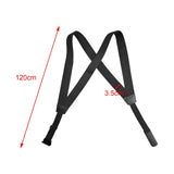 Maxbell Men Suspender Comfortable Side Clip Suspenders Back Belt Adults Adjustable