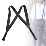Maxbell Men Suspender Comfortable Side Clip Suspenders Back Belt Adults Adjustable
