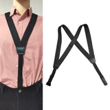 Maxbell Men Suspender Comfortable Side Clip Suspenders Back Belt Adults Adjustable