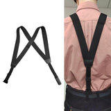 Maxbell Men Suspender Comfortable Side Clip Suspenders Back Belt Adults Adjustable