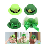 Maxbell Hat Shaped Hair Clip St Patrick's Day Barrettes Girls Teens Shamrock Light Green