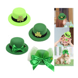 Maxbell Hat Shaped Hair Clip St Patrick's Day Barrettes Girls Teens Shamrock Light Green