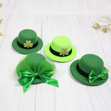 Maxbell Hat Shaped Hair Clip St Patrick's Day Barrettes Girls Teens Shamrock Light Green