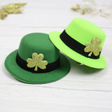 Maxbell Hat Shaped Hair Clip St Patrick's Day Barrettes Girls Teens Shamrock Light Green