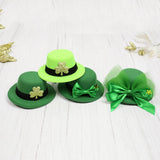 Maxbell Hat Shaped Hair Clip St Patrick's Day Barrettes Girls Teens Shamrock Light Green