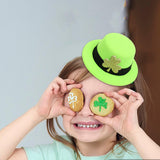 Maxbell Hat Shaped Hair Clip St Patrick's Day Barrettes Girls Teens Shamrock Light Green