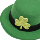 Maxbell Hat Shaped Hair Clip St Patrick's Day Barrettes Girls Teens Shamrock Dark Green