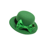 Maxbell Hat Shaped Hair Clip St Patrick's Day Barrettes Girls Teens Bow Tie