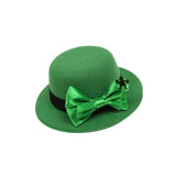 Maxbell Hat Shaped Hair Clip St Patrick's Day Barrettes Girls Teens Bow Tie