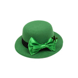 Maxbell Hat Shaped Hair Clip St Patrick's Day Barrettes Girls Teens Bow Tie