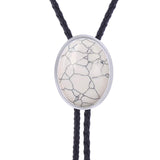 Maxbell Cowgirl Bolo Tie Necktie Adjustable with Pendant for Hoodies Anniversary White