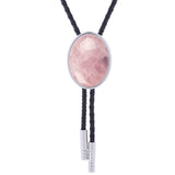 Maxbell Cowgirl Bolo Tie Necktie Adjustable with Pendant for Hoodies Anniversary Pink