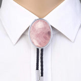 Maxbell Cowgirl Bolo Tie Necktie Adjustable with Pendant for Hoodies Anniversary Pink