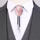 Maxbell Cowgirl Bolo Tie Necktie Adjustable with Pendant for Hoodies Anniversary Pink