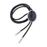 Maxbell Cowgirl Bolo Tie Necktie Adjustable with Pendant for Hoodies Anniversary Black Stripes