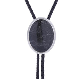Maxbell Cowgirl Bolo Tie Necktie Adjustable with Pendant for Hoodies Anniversary Black Stripes