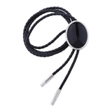 Maxbell Cowgirl Bolo Tie Necktie Adjustable with Pendant for Hoodies Anniversary Pure Black