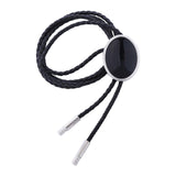 Maxbell Cowgirl Bolo Tie Necktie Adjustable with Pendant for Hoodies Anniversary Pure Black