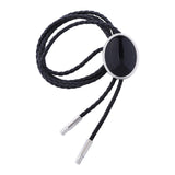 Maxbell Cowgirl Bolo Tie Necktie Adjustable with Pendant for Hoodies Anniversary Pure Black
