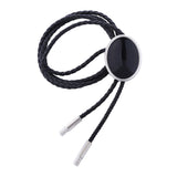 Maxbell Cowgirl Bolo Tie Necktie Adjustable with Pendant for Hoodies Anniversary Pure Black