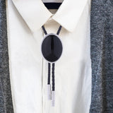 Maxbell Cowgirl Bolo Tie Necktie Adjustable with Pendant for Hoodies Anniversary Pure Black
