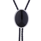 Maxbell Cowgirl Bolo Tie Necktie Adjustable with Pendant for Hoodies Anniversary Pure Black