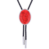 Maxbell Cowgirl Bolo Tie Necktie Adjustable with Pendant for Hoodies Anniversary Red