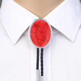 Maxbell Cowgirl Bolo Tie Necktie Adjustable with Pendant for Hoodies Anniversary Red