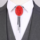 Maxbell Cowgirl Bolo Tie Necktie Adjustable with Pendant for Hoodies Anniversary Red