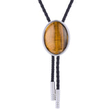 Maxbell Cowgirl Bolo Tie Necktie Adjustable with Pendant for Hoodies Anniversary Yellow Brown