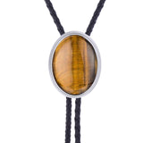 Maxbell Cowgirl Bolo Tie Necktie Adjustable with Pendant for Hoodies Anniversary Yellow Brown