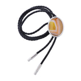 Maxbell Cowgirl Bolo Tie Necktie Adjustable with Pendant for Hoodies Anniversary Yellow Line