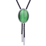 Maxbell Cowgirl Bolo Tie Necktie Adjustable with Pendant for Hoodies Anniversary Pure Green