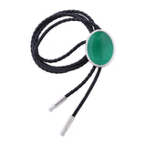 Maxbell Cowgirl Bolo Tie Necktie Adjustable with Pendant for Hoodies Anniversary Green Color Blue