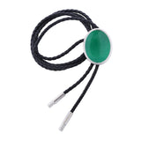 Maxbell Cowgirl Bolo Tie Necktie Adjustable with Pendant for Hoodies Anniversary Green Color Blue