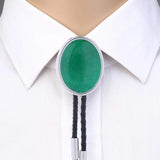 Maxbell Cowgirl Bolo Tie Necktie Adjustable with Pendant for Hoodies Anniversary Green Color Blue