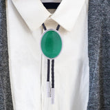 Maxbell Cowgirl Bolo Tie Necktie Adjustable with Pendant for Hoodies Anniversary Green Color Blue