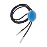 Maxbell Cowgirl Bolo Tie Necktie Adjustable with Pendant for Hoodies Anniversary Light Blue