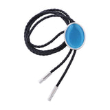 Maxbell Cowgirl Bolo Tie Necktie Adjustable with Pendant for Hoodies Anniversary Light Blue