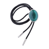 Maxbell Cowgirl Bolo Tie Necktie Adjustable with Pendant for Hoodies Anniversary Dark Green