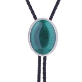 Maxbell Cowgirl Bolo Tie Necktie Adjustable with Pendant for Hoodies Anniversary Dark Green