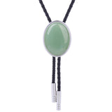 Maxbell Cowgirl Bolo Tie Necktie Adjustable with Pendant for Hoodies Anniversary Gray Green