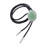 Maxbell Cowgirl Bolo Tie Necktie Adjustable with Pendant for Hoodies Anniversary Gray Green