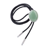 Maxbell Cowgirl Bolo Tie Necktie Adjustable with Pendant for Hoodies Anniversary Gray Green
