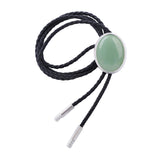 Maxbell Cowgirl Bolo Tie Necktie Adjustable with Pendant for Hoodies Anniversary Gray Green