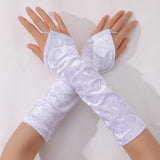 Maxbell Fashion Fingerless Gloves Arm Warmers Soft Warm Gloves Oversleeve Arm Sleeve