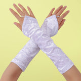 Maxbell Fashion Fingerless Gloves Arm Warmers Soft Warm Gloves Oversleeve Arm Sleeve